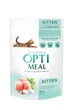Влажный корм для котят OptiMeal Kitten с курицей в соусе 85 г B2710902 - изображение 1