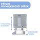 Łóżeczko dziecięce dostawne Chicco Next2Me Forever Moongrey 3 w 1 Szare (8058664140510) - obraz 9
