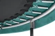 Батут для дома Salta Comfort Edition из защитной сеткой, круглый 396см, максимальный вес 120кг Черный с зеленым (5077G) - изображение 3