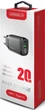 Сетевое зарядное устройство Intaleo TCGQPD220 USB-C + USB-A PD QC3.0 20Вт Black (1283126509995) - изображение 4