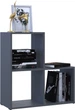 Стеллаж Doros Степь 2х2 открытый 69х28.8х71.4 см Графит (41516157) - изображение 2