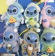 Плюшевая игрушка сюрприз с брелоком Лабуба LABUBU СТИЧ Stitch - изображение 3