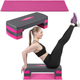Степ платформа для тренувань Neo Sport 3 ступінчаста ns 400 рожева (5903890611385) - зображення 8