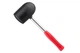 Киянка Intertool 1250 г х 90 мм Чорна гума ручка дерево (HT-0228) - зображення 1