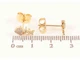 Сережки Xuping Позолота 18K пусети «Риб'ячі скелети» 283712 - изображение 2