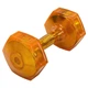 Гантель для фитнеса с TPU покрытием Zelart Jelly Urethane Coated Dumbbells TA-2946-15LB Оранжевый - изображение 1