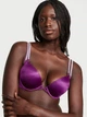 Комплект (лиф+трусики стринги) со стразами Victoria's Secret (478536972143) Double Shine Strap 70B/XS фиолетовый - изображение 3