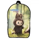 Рюкзак Лабубу (School Gear bag Labubu 06) чорний, 39 х 27 х 14 см - зображення 1