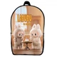 Рюкзак Лабубу (School Gear bag Labubu 04) чорний, 39 х 27 х 14 см - зображення 1