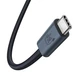Кабель USB 4.0 Type-C - Type-C високошвидкісний Baseus Flash Series 2 Full Featured (240W, 8K 60HZ, 1m) Black - зображення 5