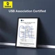 Кабель USB 4.0 Type-C - Type-C високошвидкісний Baseus Flash Series 2 Full Featured (240W, 8K 60HZ, 1m) Black - зображення 13