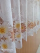 Тюль Kelebek344 жакардовая высота 1,25м. с теракотовыми цветами 1м.п. белая (738) - изображение 7