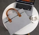 Женская сумка-портфель для ноутбука 15,6 дюймов Серая влагостойкая С238-2 - изображение 2