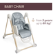 Krzesełko do karmienia Chicco Polly Armonia Greenery 3 w 1 Morski (8058664179046) - obraz 11