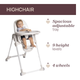 Krzesełko do karmienia Chicco Polly Armonia Motherpearl 3 w 1 Perłowe (8058664178698) - obraz 7