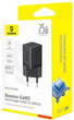 Зарядний пристрій Baseus GaN5 Fast Charger 1C 25W EU + Data Cable Type-C to Typ-C 100W Black (P10110909113-01) - зображення 6