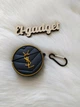 Чехол для наушников AirPods 4 luxury YSL черный силиконовый (2222) - изображение 4