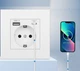 Розетка Coswall з 2 USB-портами та заземленням Пластикова Біла - зображення 2