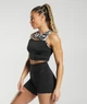 Спортивный топ Gymshark GS Power Crop Tank Body Fit Black/White М - изображение 3