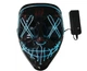 Неоновая маска Purge Mask Судная ночь ABC от батареек - изображение 10