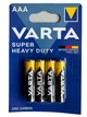 Батарейка Varta Superlife R03 AAA (упаковка блистер 4шт) - изображение 1