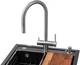 Кухонная мойка GRANADO Royal Lerida 6-в-1 Black Shine - изображение 2