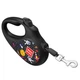 Повідець-рулетка для собак WAUDOG R-leash, малюнок "NASA", M, до 25 кг, 5 м, світловідбиваюча стрічка чорний - изображение 2