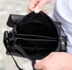 Сумка мессенджер кожаная барсетка для мужчин черная Tiding Bag 35775 - изображение 6
