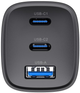 Ładowarka sieciowa Havit UC20 65W  EU USB-C+USB-C+USB-A Black (6939119067519) - obraz 2