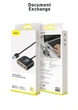 USB-хаб Baseus Square round 4 in 1 USB HUB Adapter (USB3.0 TO USB3.0*1+USB2.0*3) (CAHUB-AY01) - изображение 7