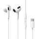 Наушники на разъем Type-C с микрофоном проводные Baseus Encok Wired (Type-C, DAC, 1.1 m). White - изображение 1