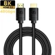 Кабель HDMI 2.1 8K BASEUS High Definition Series HDMI на HDMI Adapter Cable |2m, 8K, HDMI2.1| Black - зображення 1