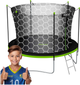 Trampolina ogrodowa Neo Sport 183 cm z siatką wewnętrzną i drabinką Green (NS-06W231) - obraz 4