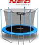Trampolina ogrodowa Neo Sport 183 cm z siatką wewnętrzną i drabinką Blue (NS-06W181) - obraz 3