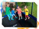 Trampolina ogrodowa Neo Sport 183 cm z siatką wewnętrzną i drabinką Blue (NS-06W181) - obraz 9