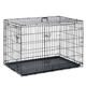 Klatka dla psa Pethaus rozmiar S 75.5 x 47.5 x 54 cm czarna PH-200 (5903890618773) - obraz 1