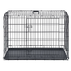 Klatka dla psa Pethaus rozmiar S 75.5 x 47.5 x 54 cm czarna PH-200 (5903890618773) - obraz 2