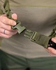 Двухточечный нейлоновый оружейный ремень Олива с металлическими карабинами и эластичными вставками - изображение 4