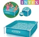 Басейн каркасний Intex 122x122x30 см із тентом, підстилкою та кульками (10 шт) - зображення 3