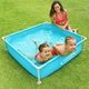 Басейн каркасний Intex 122x122x30 см із тентом, підстилкою та кульками (10 шт) - зображення 2