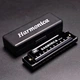 Гармошка губная гармоника на 10 отверстий с чехлом Harmonica черная (GS-184393) - изображение 9
