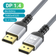 Кабель DisplayPort DP DP v 1.4 8K@60Hz 7680х4320 2 м Сірий - зображення 2