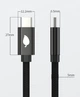 Кабель USB3.2 Type-c/Type-c PD100W 20Gbps 4K 50см - изображение 4