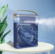 Портативный вентилятор с водяным охлаждением Air Cooler Fan 4в1 Ночник увлажнитель c LED подсветкой USB Синий - изображение 6