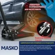Гидравлический автомобильный домкрат MASKO с маневровым домкратом 3 т Черный - изображение 4