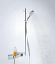 Термостат ShowerTablet Select 300 мм для душу, хром/білий (13171400) - изображение 2