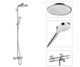 Душова система Crometta S Showerpipe 240 1jet для ванни з термостатом (27320000) - изображение 1