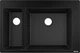 Кухонна мийка S510-F635 770х510 на дві чаші 180/450 Graphiteblack (43315170) - изображение 1