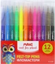 Фломастеры Maxi Cool For School 12 цветов 12 шт (MX11230) - изображение 1