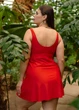 Swimdress Слитный купальник - платье Красный ODS 7XL 9017-9 - изображение 3